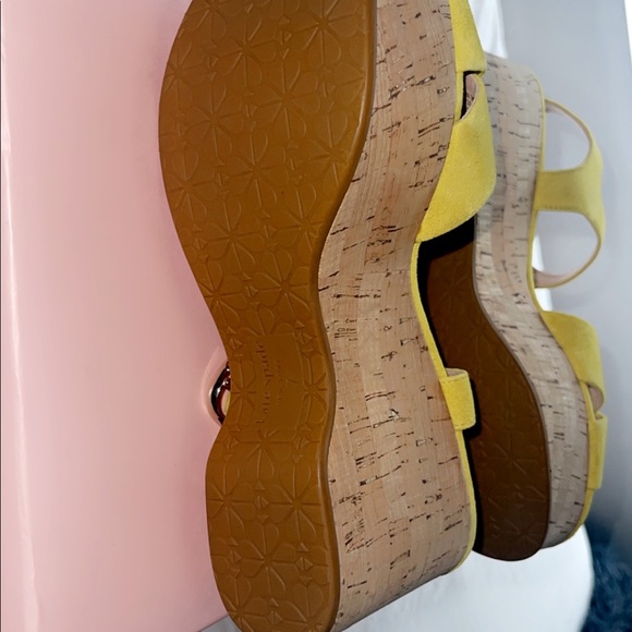 Kate spade yellow platform wedges - Picture 5 of 5